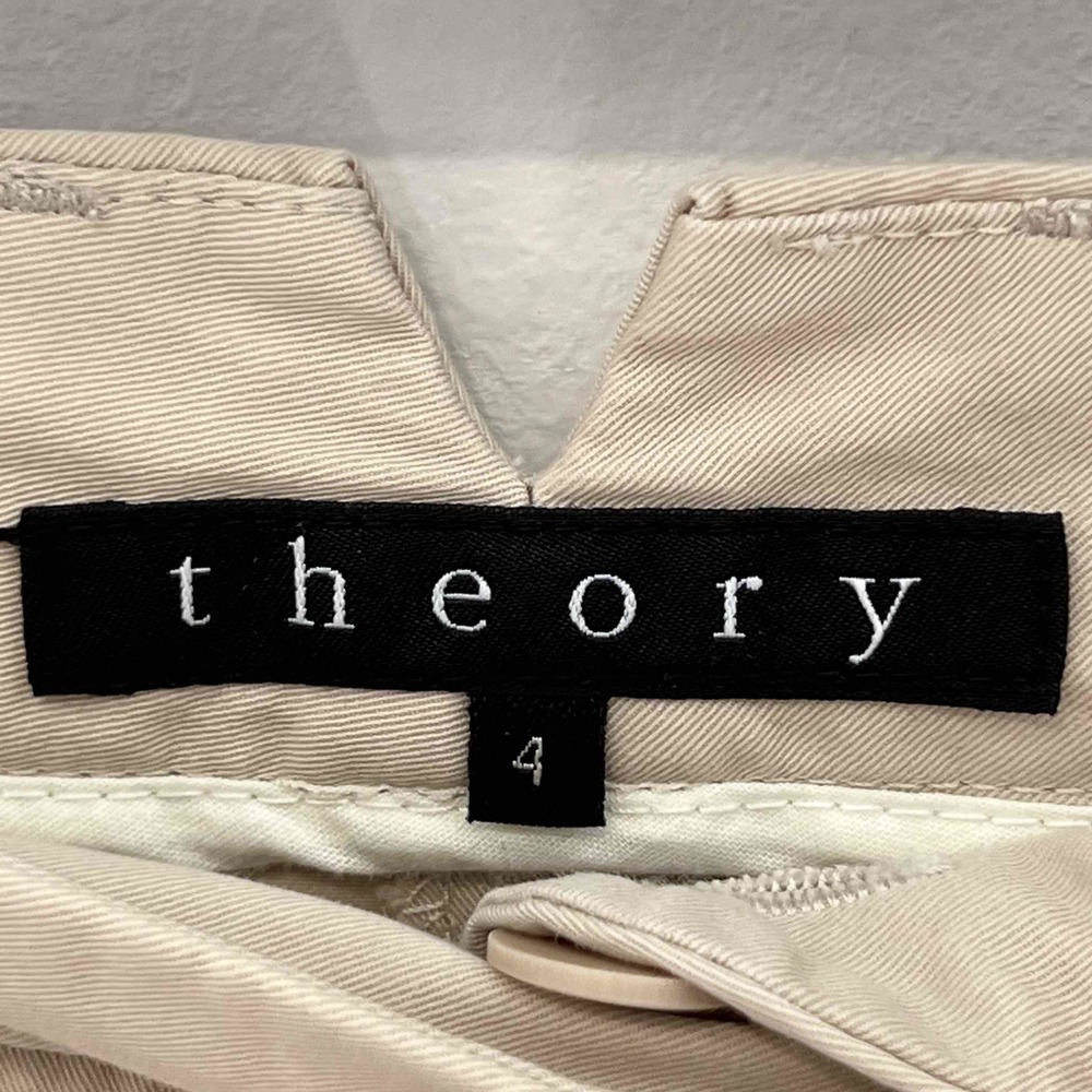 Theory  Womens Khaki Dress Ankle Pants Size 4 ($325) - Picture 5 of 7